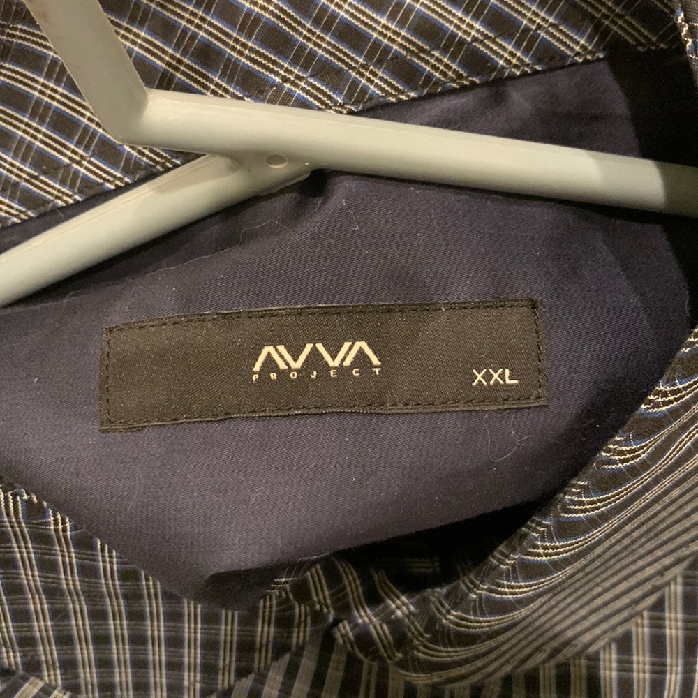 Aava Blue Patterned Collar Button Up - image 3